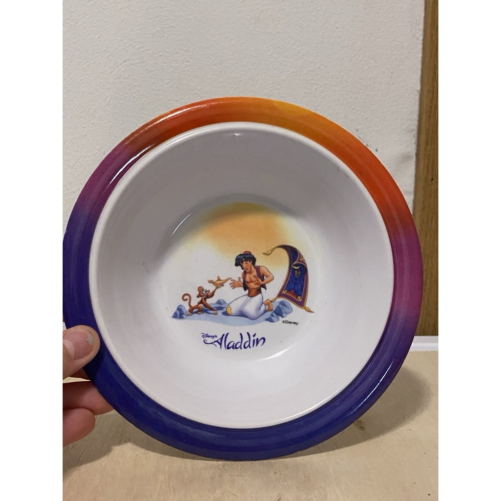 Vintage Aladdin Kids Bowl Plastic